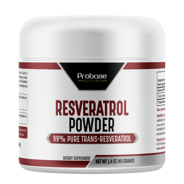 Probase Trans-Resveratrol Powder - Guaranteed over 98% purity - 40-Day Supply - Probase Nutrition